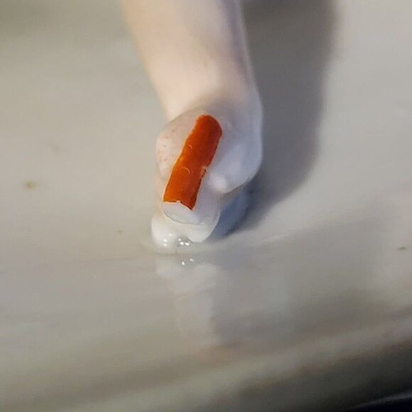 Antique Pin Dish Baby Swimming German Bisque Circa 1900, Antique Trinket Dish - Picture 9 of 10